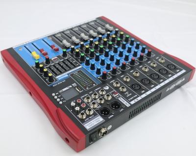 China 6-Channel Ultra Low Noise Wholesale Line Audio Mixer Console For Sub - Mini Mixing Audio Mixer For Club ES DJ Small Controller / Audio Console Mixer for sale