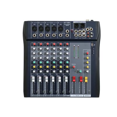 China USB K Mini Echo Amplifier Digital Professional 8 Microphone Channel Mixer Audio Mixer CT DJ Controller / Audio Console Mixer for sale