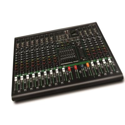 China Professional Dsp 12 Channel Usb Interface Sound System Digital Audio Mixer With MRV122FX Amp for sale