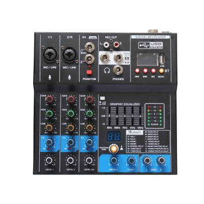 China Best selling HM-4B / HM-4B audio hybrid soundcraft audio mixer top product small success rate for sale