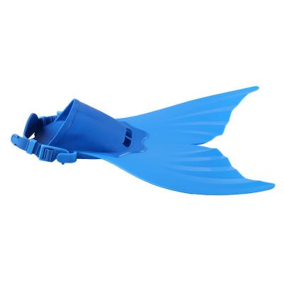 China Experience Diving 2023 Factory New Promotion Hot Style Child Siamese Flippers Diving Swimming Fins One Piece Tail Mermaid Foot Flippers Blue for sale