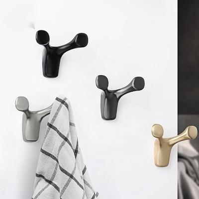 China Easy Assemble Decorative Bathroom Towel Hook Wall Hook Coat Rack Hanger Hook for sale