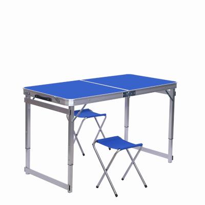 China Wholesale modern outdoor foldable table aluminum alloy camping outdoor dining table and chairs for sale