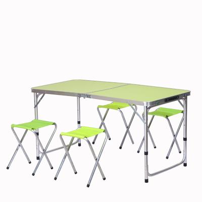 China Wholesale Affordable Durable Multifunctional Aluminum Outdoor Folding Table And Chair Set for sale