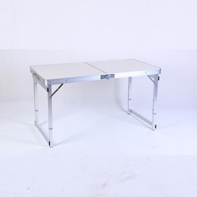 China Wholesale Modern Commercial Grade Aluminum Frame Folding Portable Rectangular Dining Table for sale