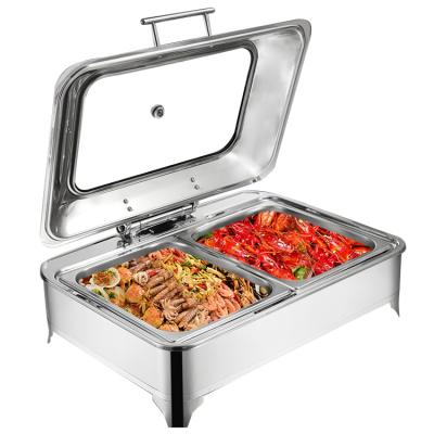 China Hotel/Restaurant Buffet Banquets High Quality Stainless Steel Buffet Food Warmer Stainless Steel Kitchen Equipment Buffet Stove,Chafing Dish for sale