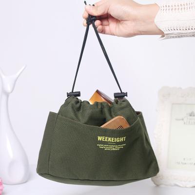 China Kalanta High Quality Waterproof Canvas Bag Toiletry Bag Carry Cosmetic Bag Large Finishing Multifunctional Travel Storage Bag for sale