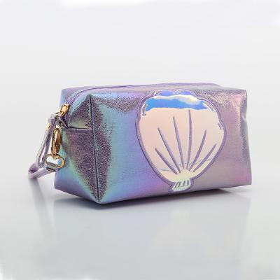 China Custom High Quality Laser Bolsa Maquiagem Symphony Cartoon Clutch Girls KALANTA Logo Purses Shell Prince Zipper Hand Makeup Bags for sale