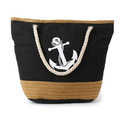 China Fashion KALANTA Bag Summer Designer Famous Cute Linen Custom Rope Printed Logo Women's Jute Tote Bags Handbag Casual Large Shopping Pocket for sale