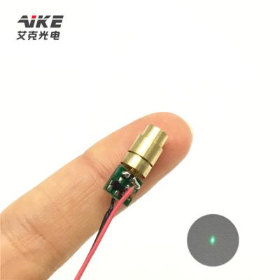 China Building Material Stores 520nm 5mw Mini Green Dot Laser Module for sale