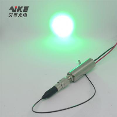 China Laser Marking 520nm 100mw Fiber Coupling Laser Module With FC Connector Wire for sale