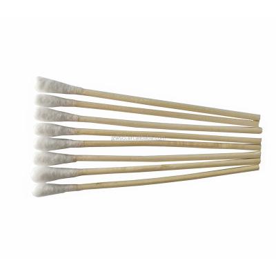 中国 Wooden Stick Bamboo Stick Wooden Cotton Buds Micro Tip Cosmetic Cotton Swabs 15cm 販売のため