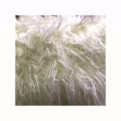 China Toy High Quality 100% Long Super Soft Natural Goat Hair Luxury Long Hair Fur For Making Coat for sale