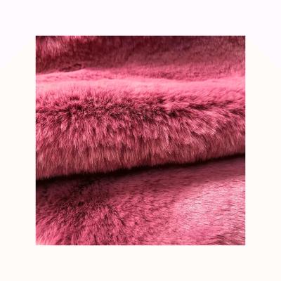 China Mink Fur Fabric For Coat Toy Super Soft High Pile Short Hair Faux Rabbit Fur Faux Fur Large for sale