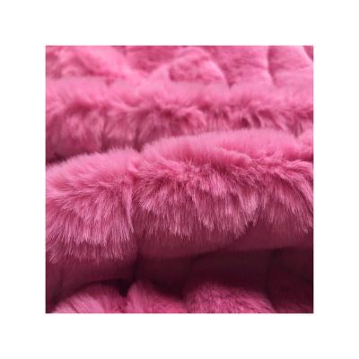 China Toy Hotsale Good Quality Imitation Rabbit Fur Short Hair Faux Rabbit Fur Yard Super Soft Fabric For Coat for sale