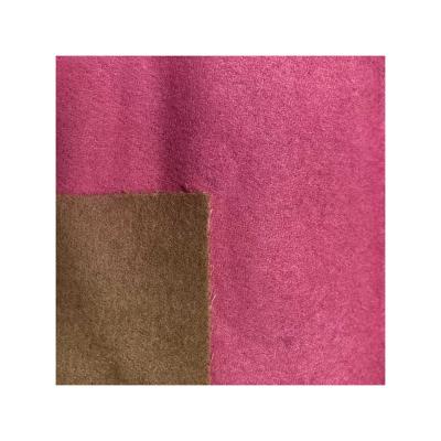 China Custom Pure Wool Fabric Autumn And Winter Toy Vintage Leisure Wool Cloth Coat Cloth Pink Cashmere Wool Cloth New for sale