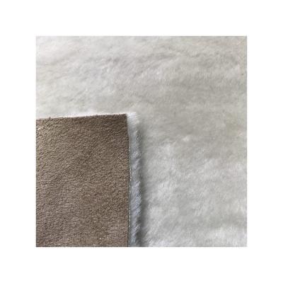 China Toy Customized Luxury Super Soft Long Faux Fur Hair Fleece Bonded Fabric For Blanket And Coat for sale