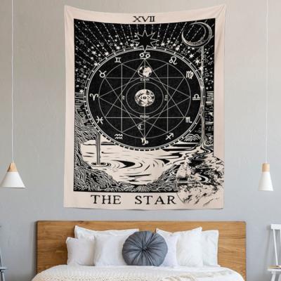 China Simply Ready to Ship Home Decor Mandala Gray Peacock Tapestries Indian Wall Hanging Tapestry for sale