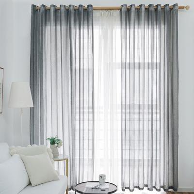 China Chinese wholesales flame retardant sheer curtains for living room, sheer curtain fabric voile for sale