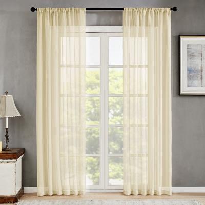 China Viable Cheap Price Voile Curtain, Ready Made Curtains, Sheer Curtain Material for sale