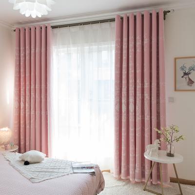 China Korean Style Blackout Baby Room Maiden Blackout Curtain Sets Princess Curtains For Bedroom for sale