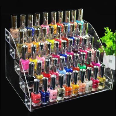 China Deployment merchandise display rack base of the new nail polish display rack small square multi-layer acrylic nail model store for sale