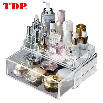 China Multifunctional Desktop Makeup Organizer Clear Acrylic Storage Box Viable for sale