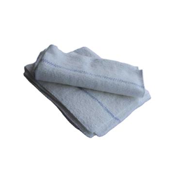 China Sustainable Household Recycled White Mop Cloth Polyester Floor Cleaning Cloth for sale