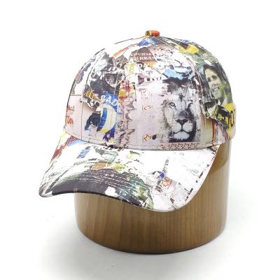 China COMMON Custom Design Your Own Pattern Sublimation Print 6 Panel Baseball Caps for sale