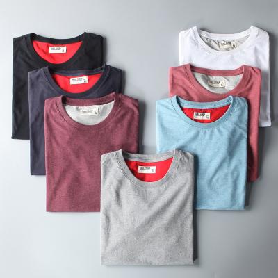 China OEM Anti-Shrink High Quality Plain No Brand Crewneck Vintage Men's T-Shirts T-shirts Blank T-shirt for sale