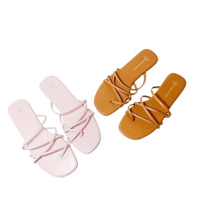 China Strap Newcomers Wholesale Thin Flat Bottom Women's Shoes Band Summer Rome Platform for sale