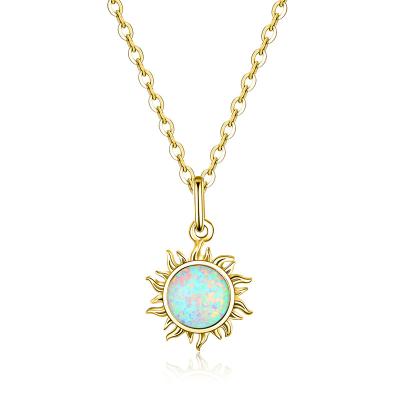 China SCN399 FASHION Top Selling NC Opal Necklace Jewelry Plated Sun Opal Necklace Jewelry Gold 925 Sterling Silver Necklaces Trendy Arrow ; FIREARM for sale