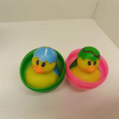 China Squeeze-sounding Dabbling Toy Children Gifts Toys Eggshell Rubber PVC Duck Baby Bath Toys for sale