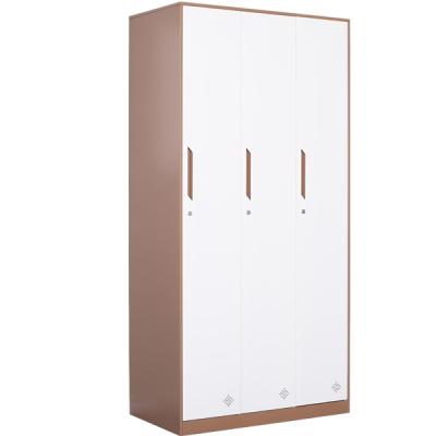 China Modern SCHOOL STUDENT STEEL 3 DOOR LOCKER FOR LOCKER ROOM 3 DOOR WARDROBE STEEL LOCKER for sale