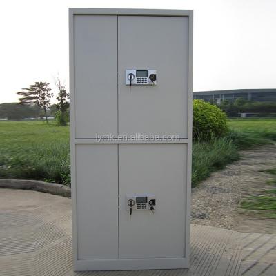 China Firmness Security Cabinet 2 Door Cupboard Filing Cabinet Steel Metal File Cabinet with Combination Lock for sale