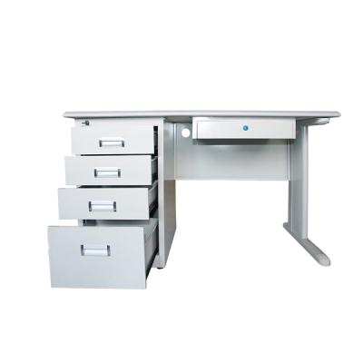 China Offices Metal Desk With PVC Metal Top Top With Glass Outdoor Computer Desk for sale