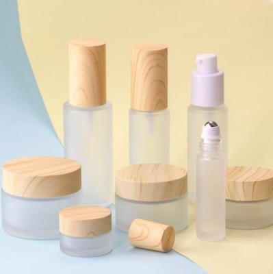 China Personal Care 20ml 30ml 40ml 60ml 80ml 100ml 120ml Lotion Bottle Cream Glass Jar Bottle Glass Dropper Bottle Glass Pump Roller Bottle For Cosmetic for sale