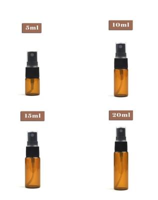 China Personal Care 5ml 10ml 15ml 20ml Mist Spray Bottle Empty Fine Atomizer Glass Mist Spray Bottle Refillable Perfume Bottles for sale