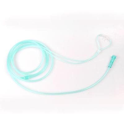 China Single Use Disposable Nasal Cannula Medical Oxygen Nasal Tube 2M Long Pvc O2+Co2 Oxygen for sale