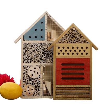 China Handmade Wood Wooden Outdoor Room Ladybugs Room Ladybugs House Bee Hotel for Bee Butterfly Ladybugs 47906 for sale