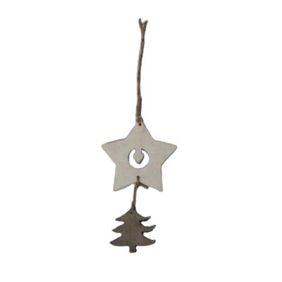 China The decoration is eco-friendly and environmental wooden Christmas hanging decoration for sale