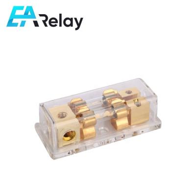 China Car Audio Amplifier Speaker Audio Modification One Two Transparent Fuse Holder 60A 80A Fuse Holder for sale