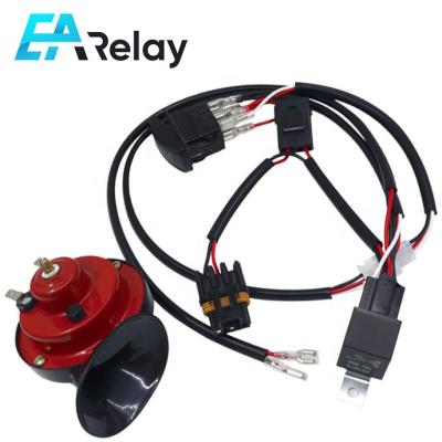 China Automotive Wiring Harness 12V Car Snail Whistle Horn Modification Car Horn Wire Harness for sale