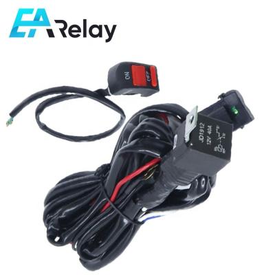 China Custom Motorcycle LED Headlight Wiring Harness Automotive Projector Switch Production for sale