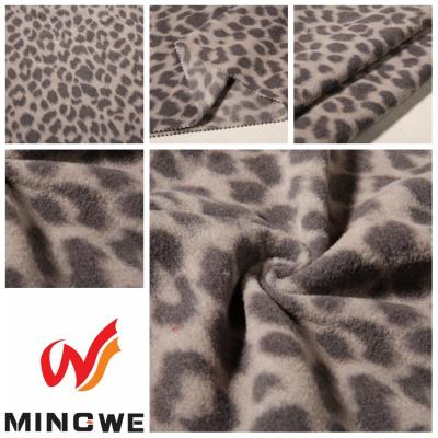 China Antistatic Wholesale Fabric China Leopard Print Fabric Raw Material Fleece Fabric for sale