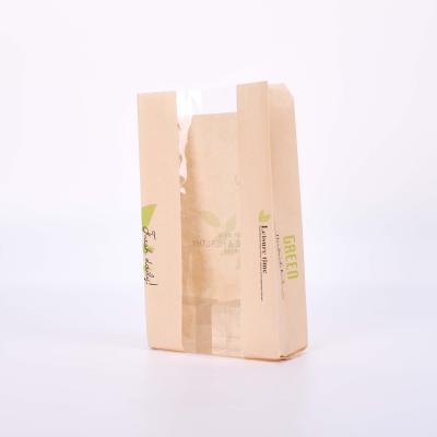 China Factory Custom Cheap Manufacturer Packaging Paper Disposable Bag With Clear Plastic Windows for sale