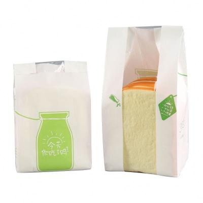 China Recycled Materials Machine Make Bread Bag Paper With Window Paper Bread Bags With Logo Food Package for sale