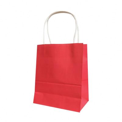 China Recycled Materials Kraft Paper Craft Colored Paper Bag With Handle Multicolor Kraft Paper Bags for sale