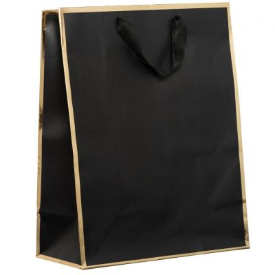 China Recyclable Wholesale Luxury Clothing Package Gift Shopping Bags Custom Art Paper Bags With Flat Cotton Handle for sale