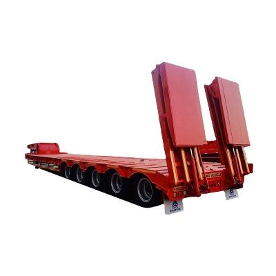 China Truck Trailer CE Trailers Low Bed Semi Trailer To Transport Large Machine 60 Ton Cement Bulk Carrier Truck Tanker Semi Trailer for sale